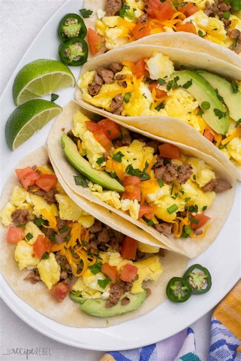 A Cook Is Preparing Breakfast Tacos