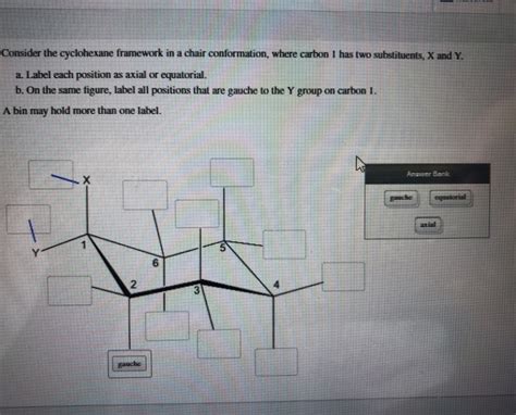 Consider The Cyclohexane Framework In A Chair Conformation