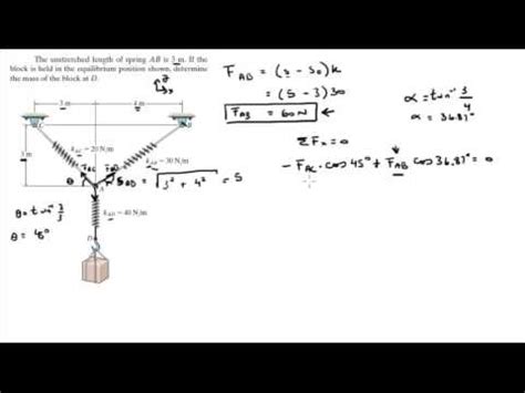 Determine The Mass Of The Block At D .