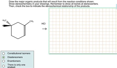 Draw The Major Organic Product Of The Reaction Conditions Shown.