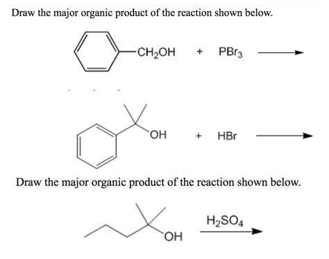 Draw The Product Of The Reaction