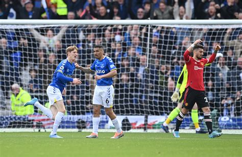 Everton-Man Utd: 2-2 Draw In Premier League