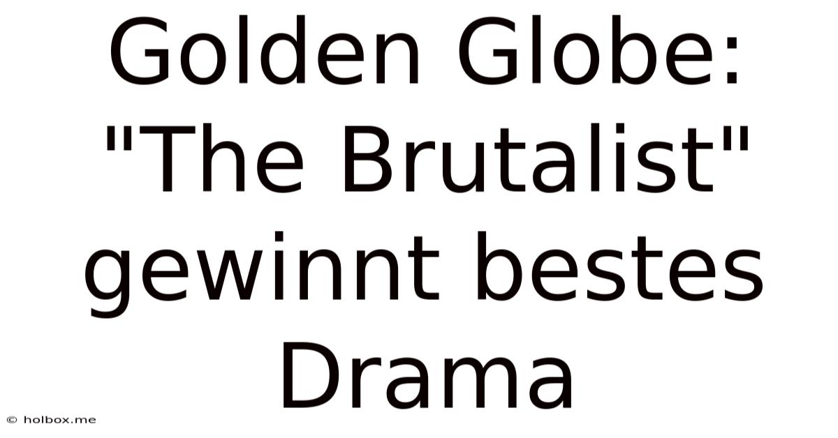 Golden Globe: 