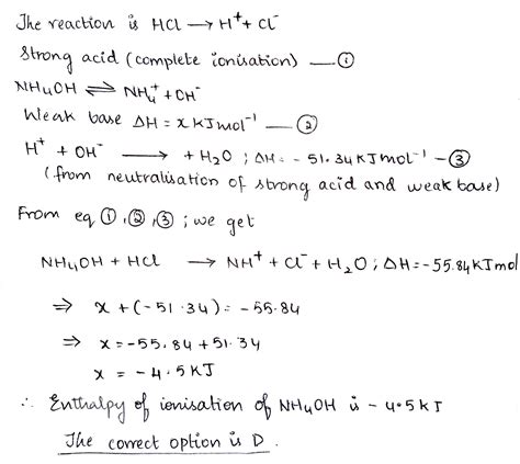 Heat Of Neutralization For Hcl And Naoh