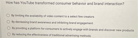 How Has Youtube Transformed Consumer Behavior And Brand Interaction