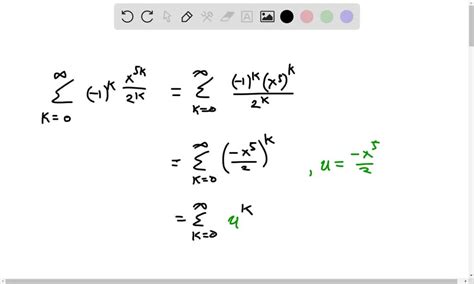 Identify The Function Represented By The Following Power Series