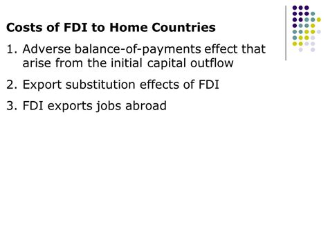 Identify Two Costs Of Fdi To A Home Country.