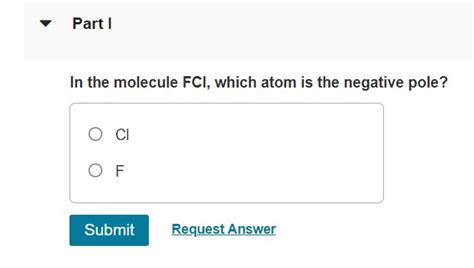 In The Molecule Fcl Which Atom Is The Negative Pole