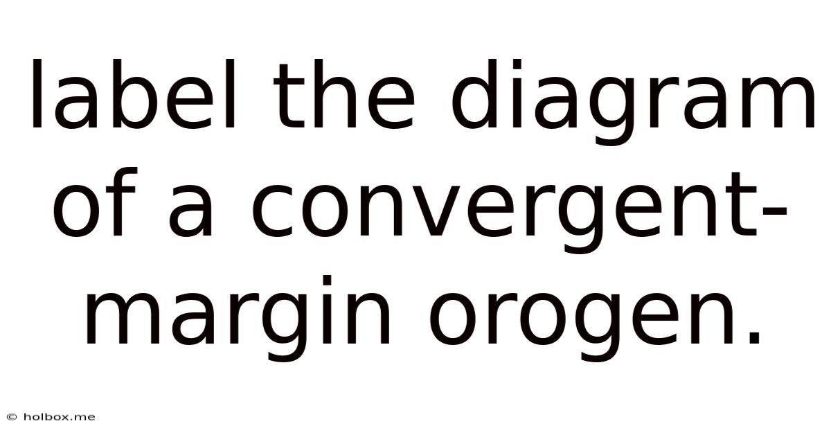 Label The Diagram Of A Convergent-margin Orogen.