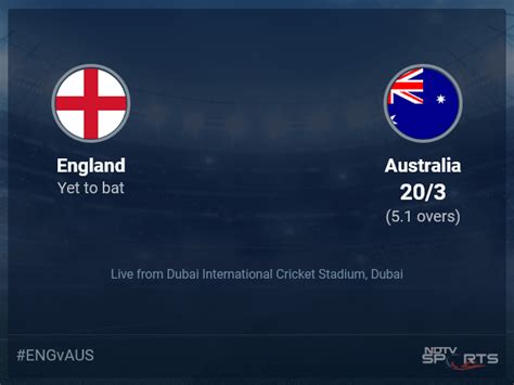 Live Score & Updates: England Vs Australia CT