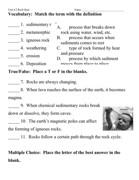 Match The Term And The Definition.