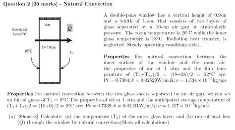 Natural Convection Glass Pane Problems And Solutions