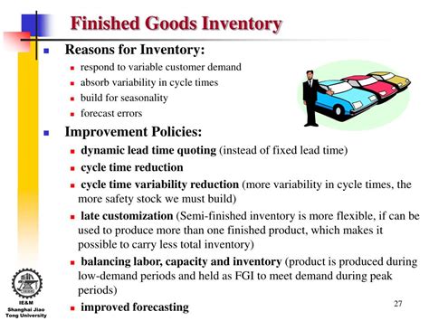 Other Options For Altering Demand Include Keeping Finished-goods Inventory.