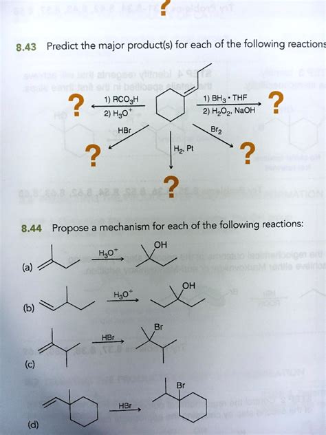 Predict The Major Product Of The Following Reaction.