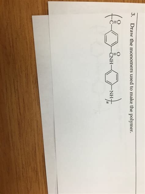 Question Lexan Draw The Monomer Used To Make This Polymer