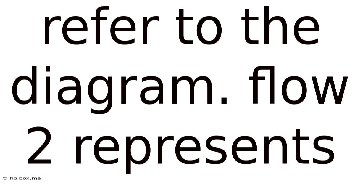 Refer To The Diagram. Flow 2 Represents
