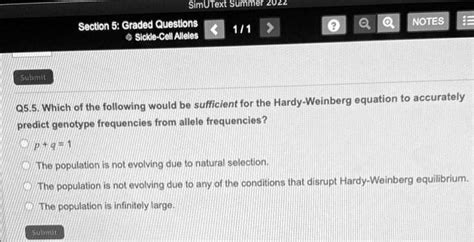 Section 5 Graded Questions Sickle-cell Alleles