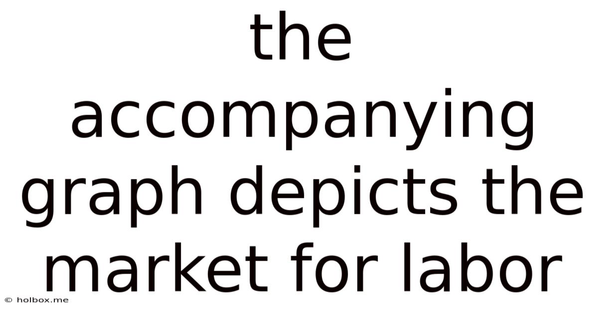 The Accompanying Graph Depicts The Market For Labor