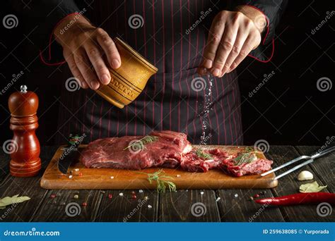 The Chef Asks You To Place Some Raw Steak