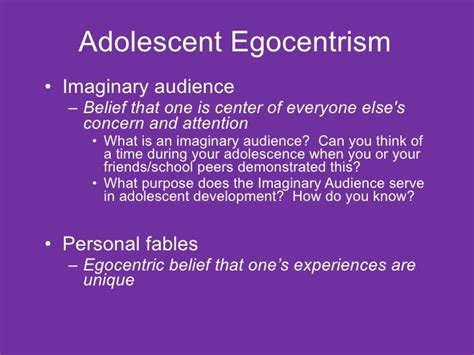 The Fact That Audiences Are Egocentric Means That