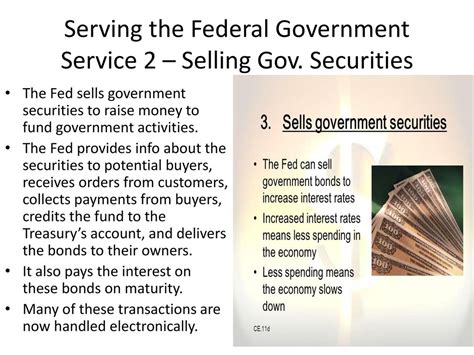 The Federal Reserve Sells Government Securities To __________.