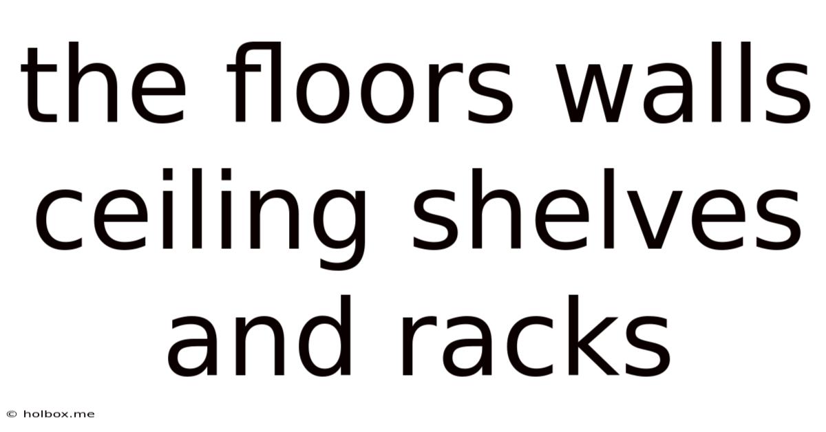 The Floors Walls Ceiling Shelves And Racks