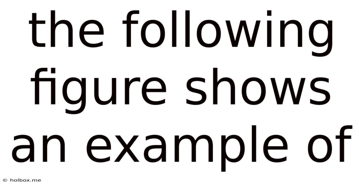 The Following Figure Shows An Example Of