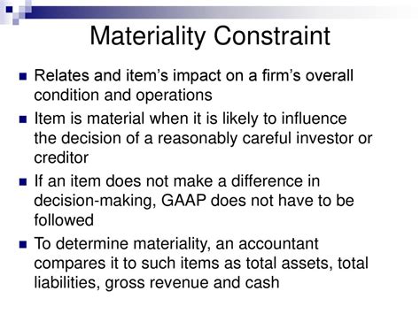 The Materiality Constraint As Applied To Bad Debts