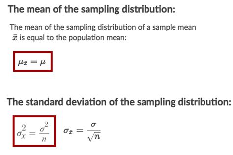 The Mean Of The Sample Means