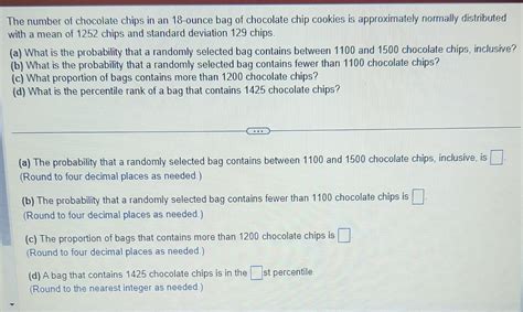 The Number Of Chocolate Chips In An 18 Ounce Bag