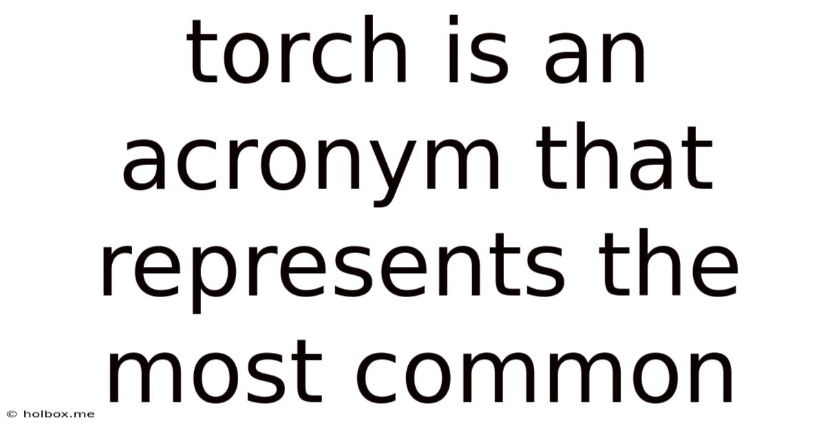 Torch Is An Acronym That Represents The Most Common