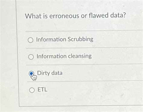 What Is Erroneous Or Flawed Data