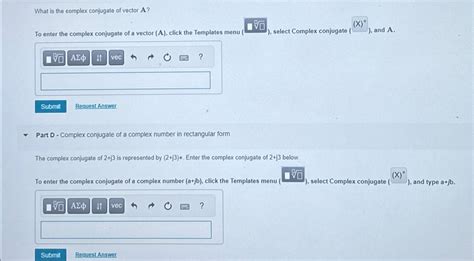 What Is The Complex Conjugate Of Vector A