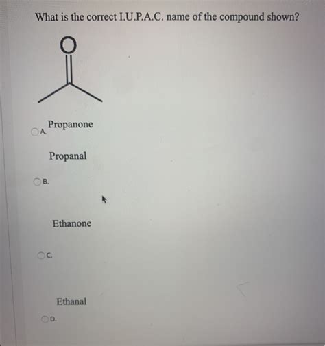 What Is The I.u.p.a.c. Name Of The Following Compound