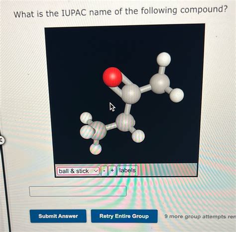 What Is The Iupac Name For The Following Compound