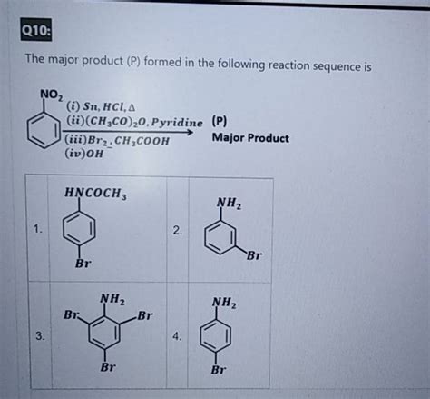 What Is The Major Product For The Following Reaction