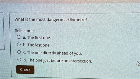 What Is The Most Dangerous Kilometre