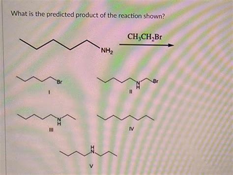 What Is The Predicted Product Of The Reaction Shown