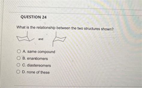 What Is The Relationship Between The Two Structures Shown