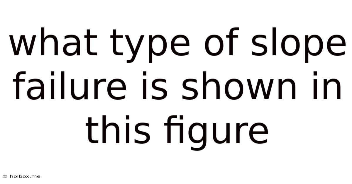 What Type Of Slope Failure Is Shown In This Figure