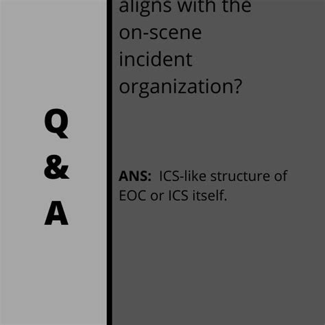 Which Eoc Configuration Aligns With The On Scene Incident Organization