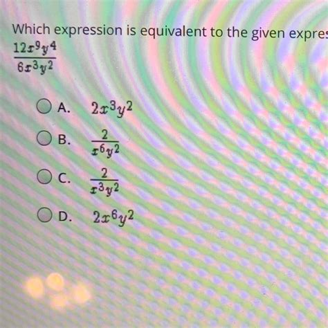 Which Expression Is Equivalent To Assume