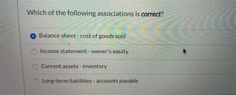 Which Of The Following Associations Is Correct