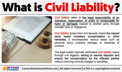 Which Of The Following Best Describes Civil Liability