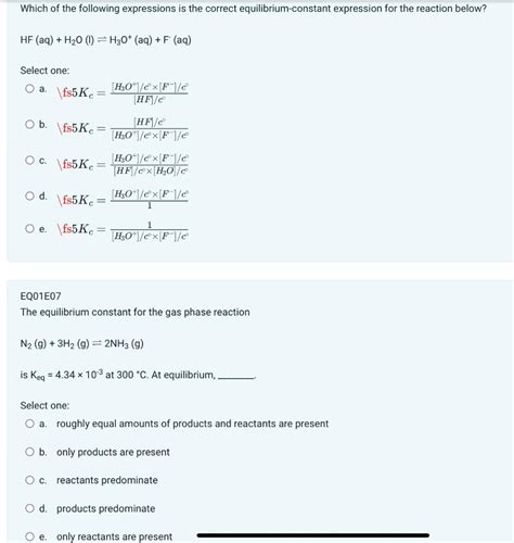 Which Of The Following Expressions Is Correct