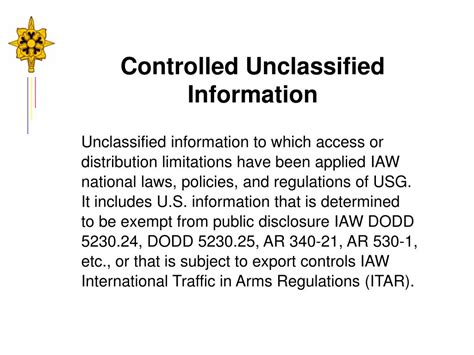 Which Of The Following Is True Of Controlled Unclassified Information