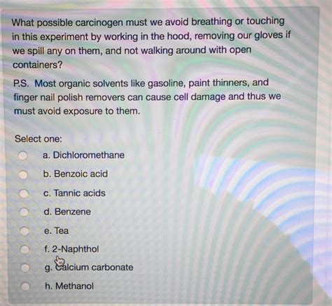 Which Of These Is Not A Carcinogen