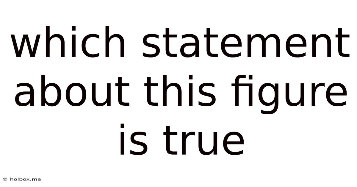 Which Statement About This Figure Is True