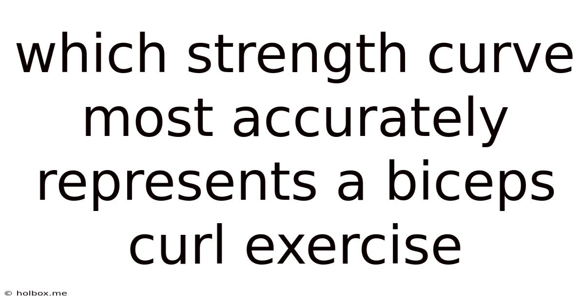 Which Strength Curve Most Accurately Represents A Biceps Curl Exercise