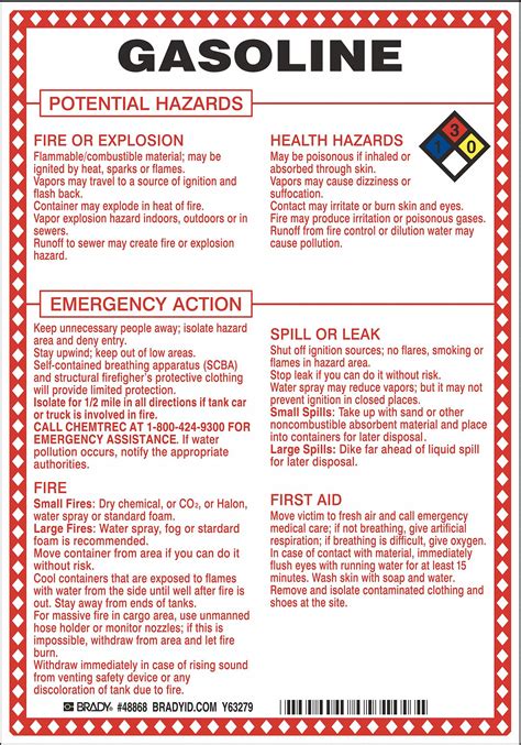 Which Three Hazards Apply To Gasoline